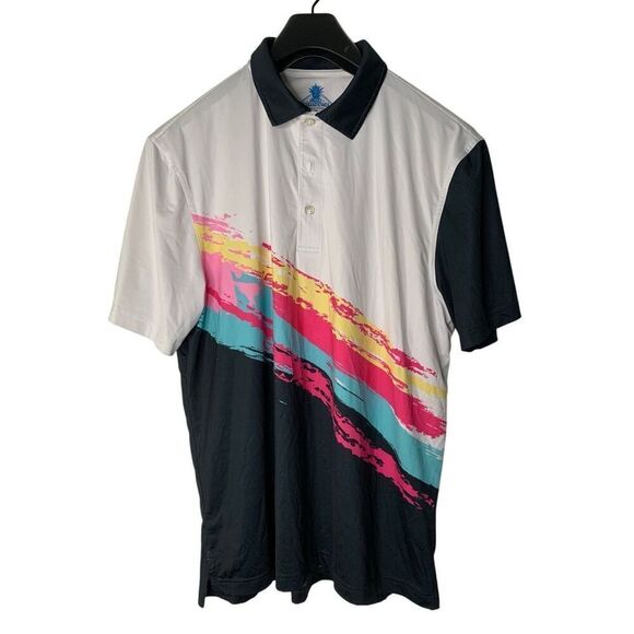 Chubbies The Tennis Champ Performance Polo men's size medium - Picture 2 of 6